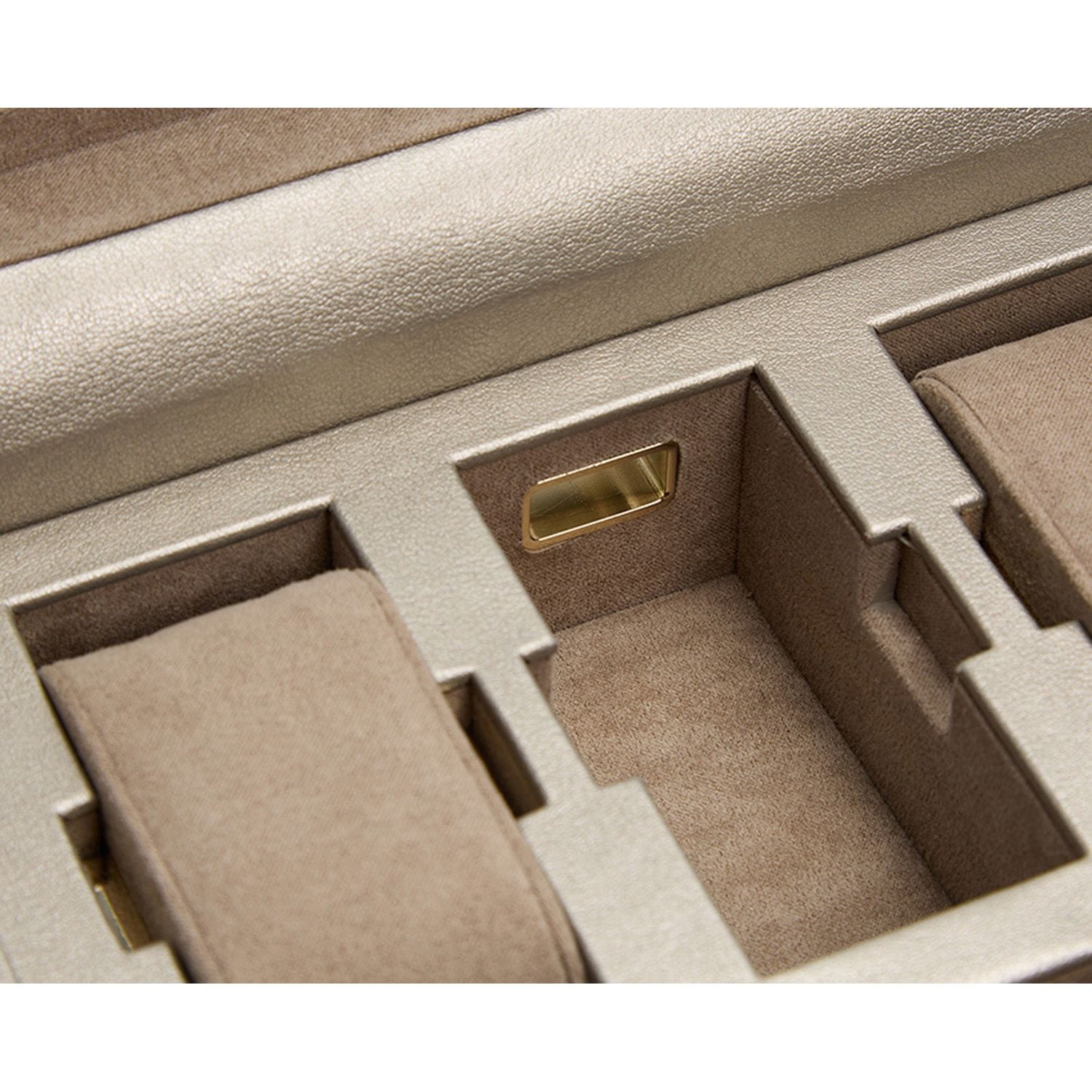 Wolf Palermo 6 Piece Watch Box Pewter