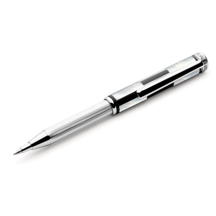 Kailis Mother of Pearl Telescopic Pen, Black Enamel
