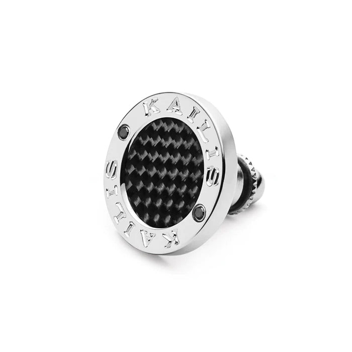 Kailis Sterling Silver Carbon Fibre Tie Pin