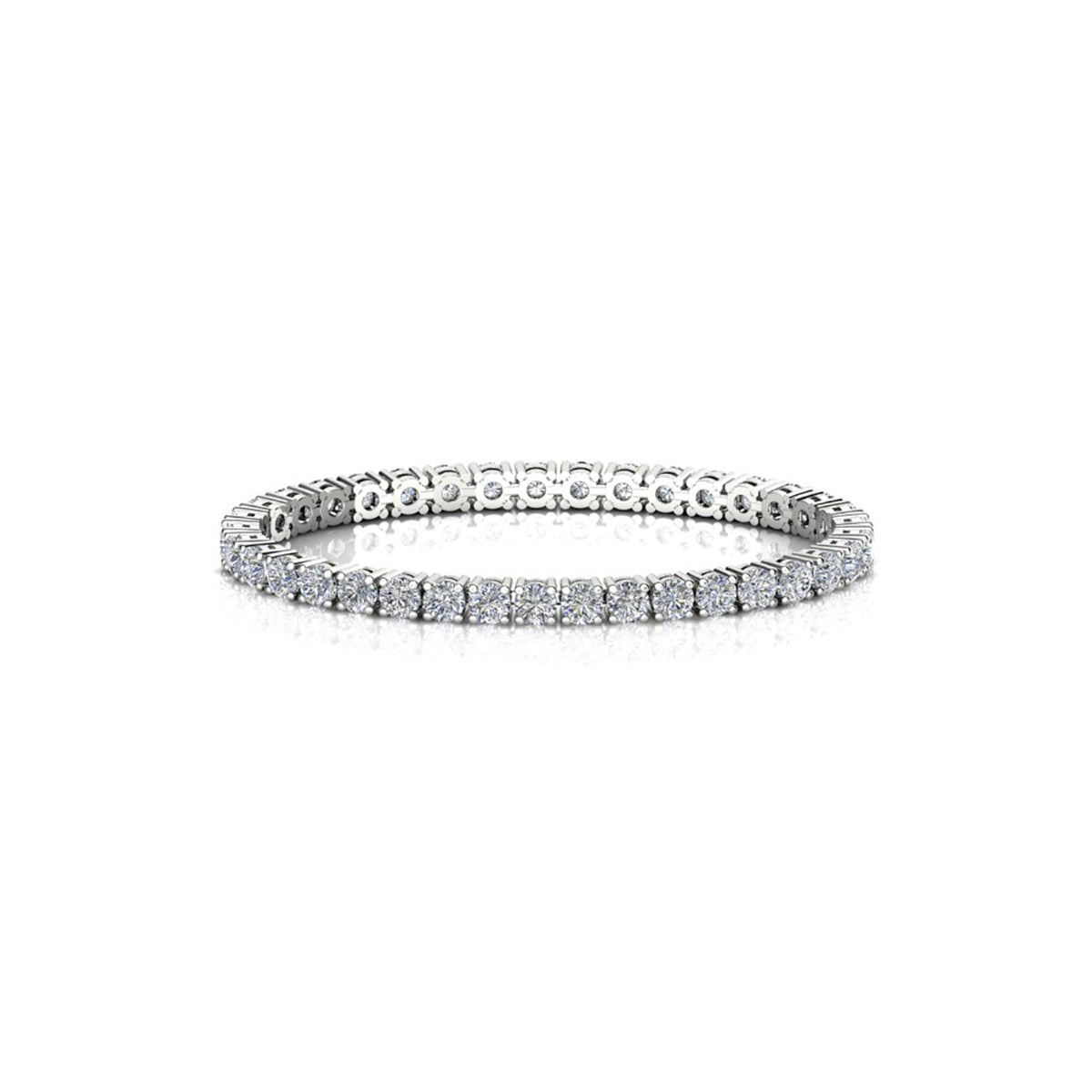 18ct White Gold Diamond Tennis Bracelet