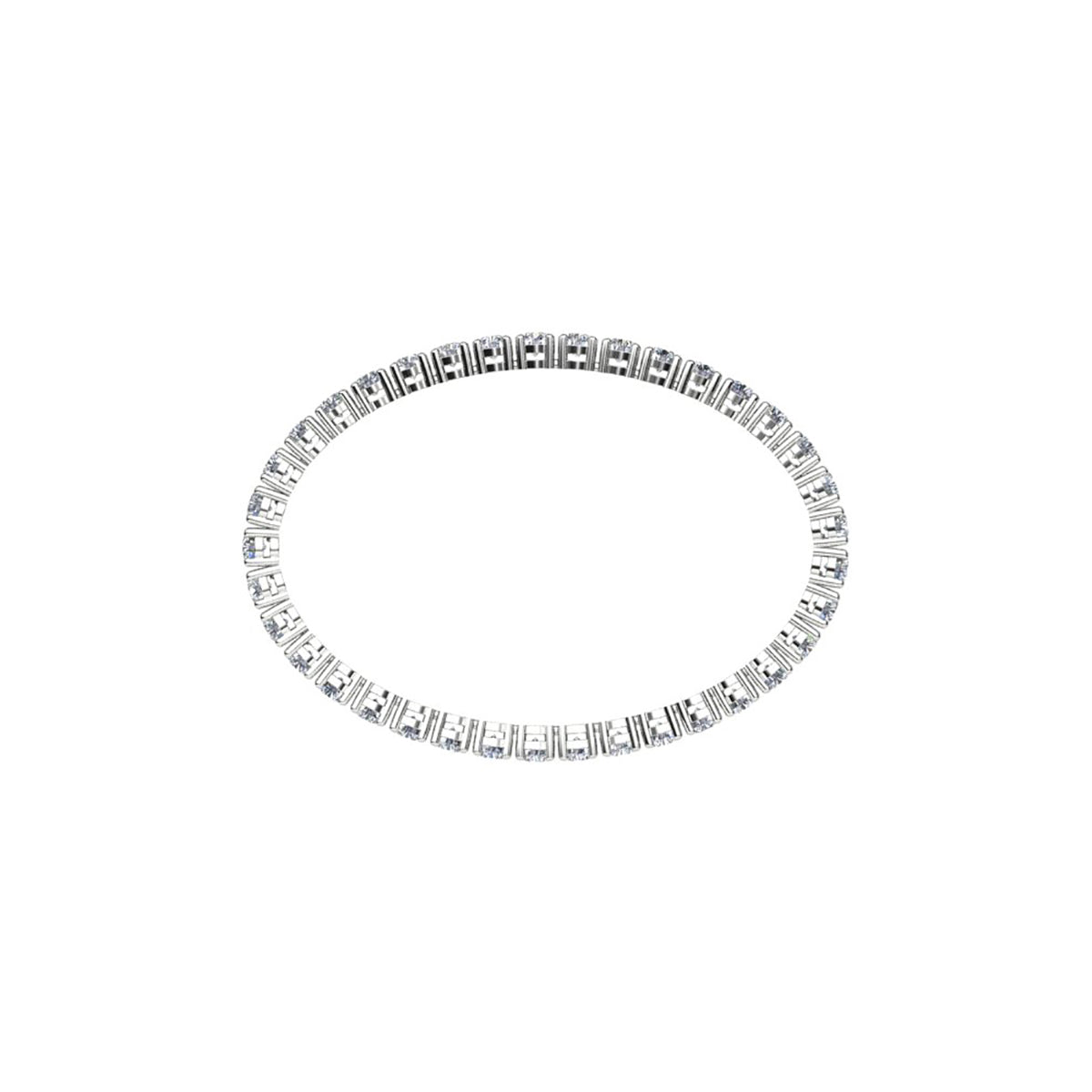 18ct White Gold Diamond Tennis Bracelet