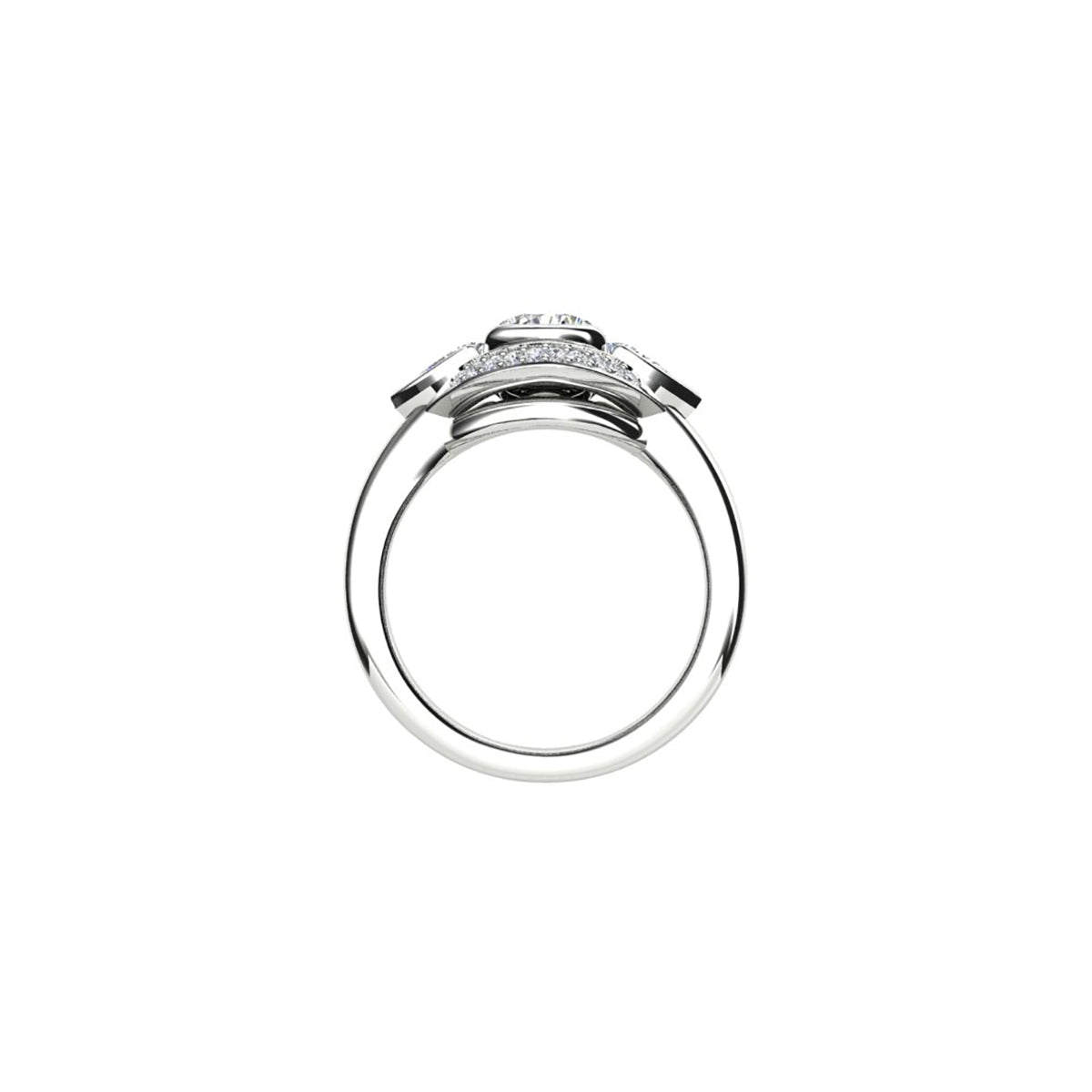 18ct White Gold Diamond Engagement Ring