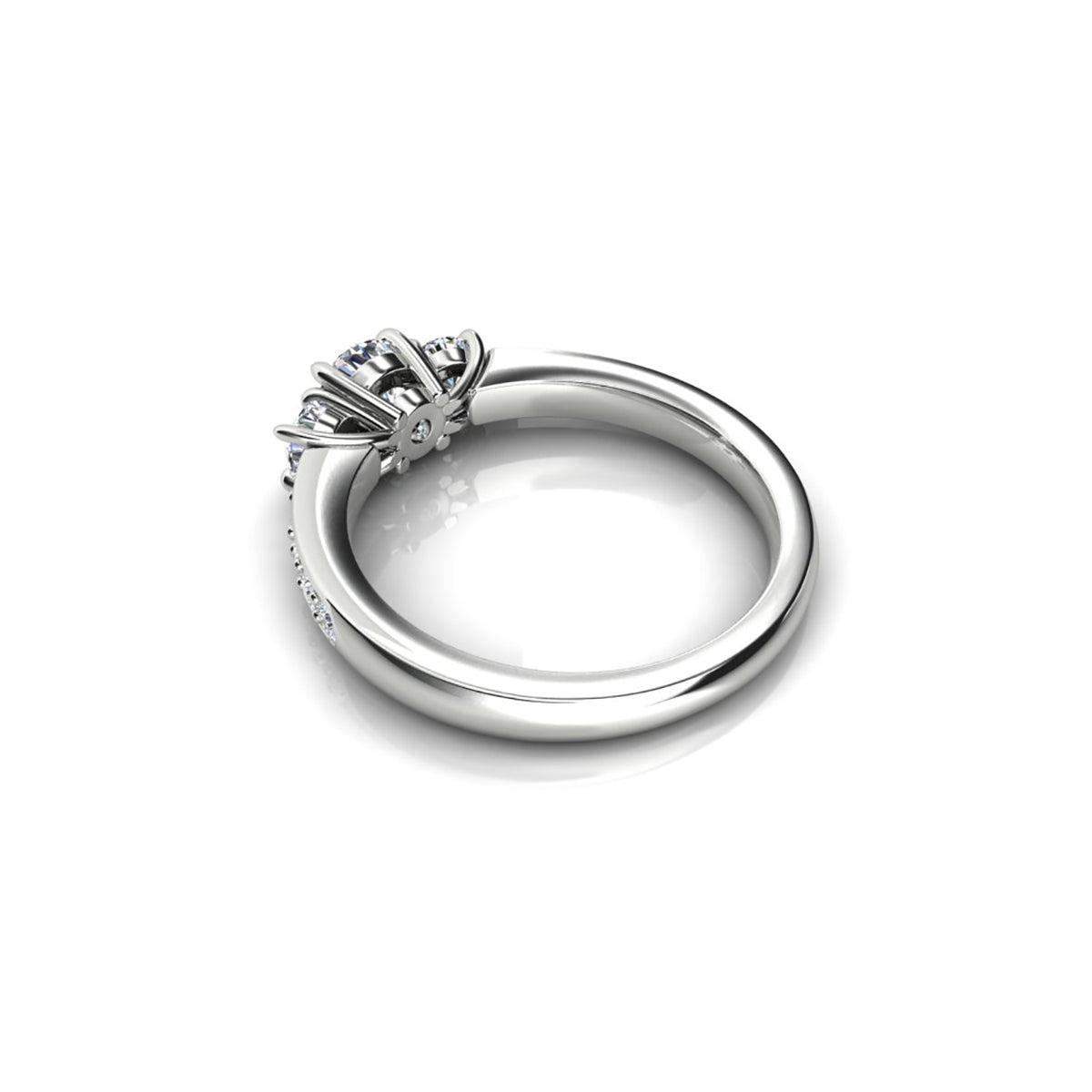 18ct White Gold Diamond Engagement Ring