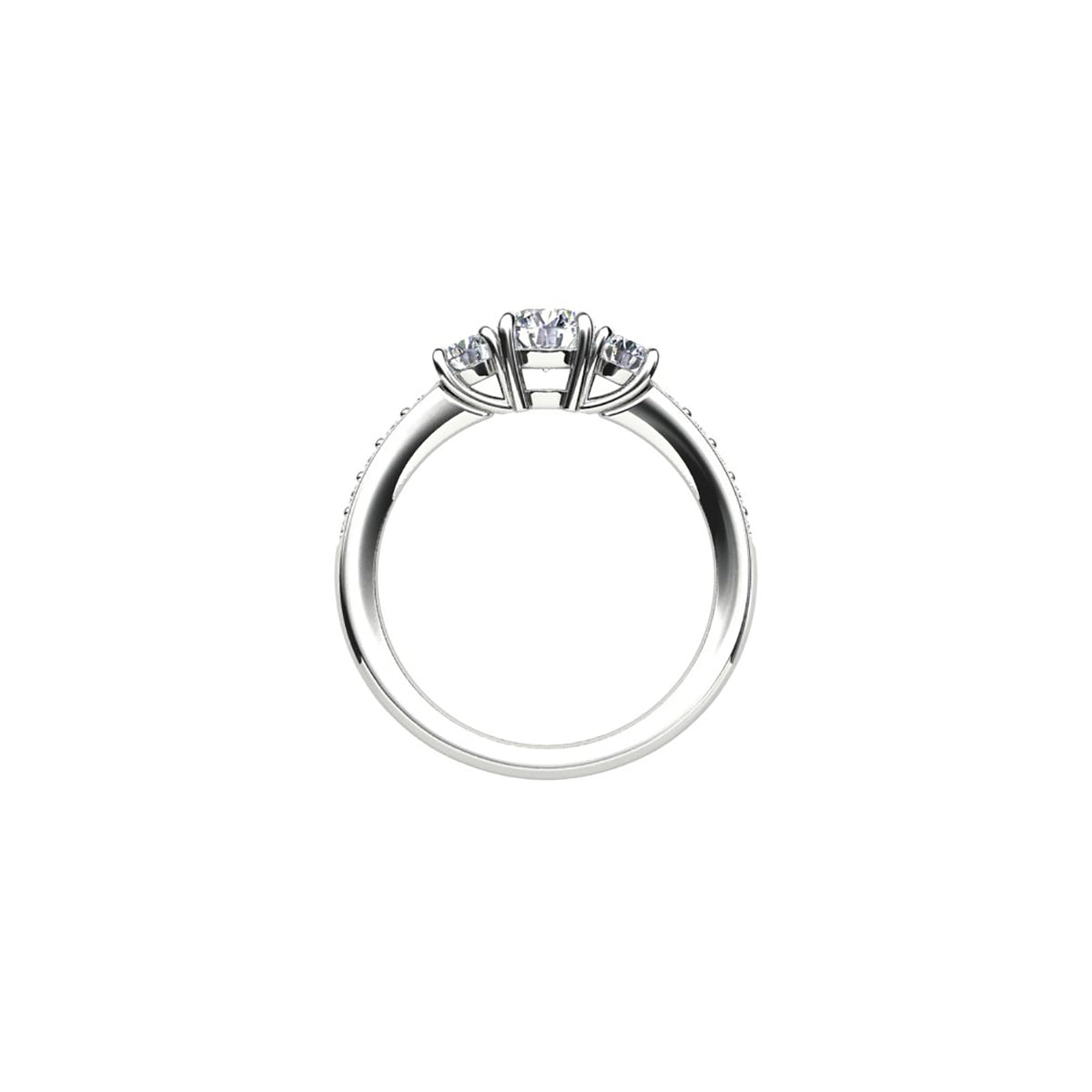 18ct White Gold Diamond Engagement Ring