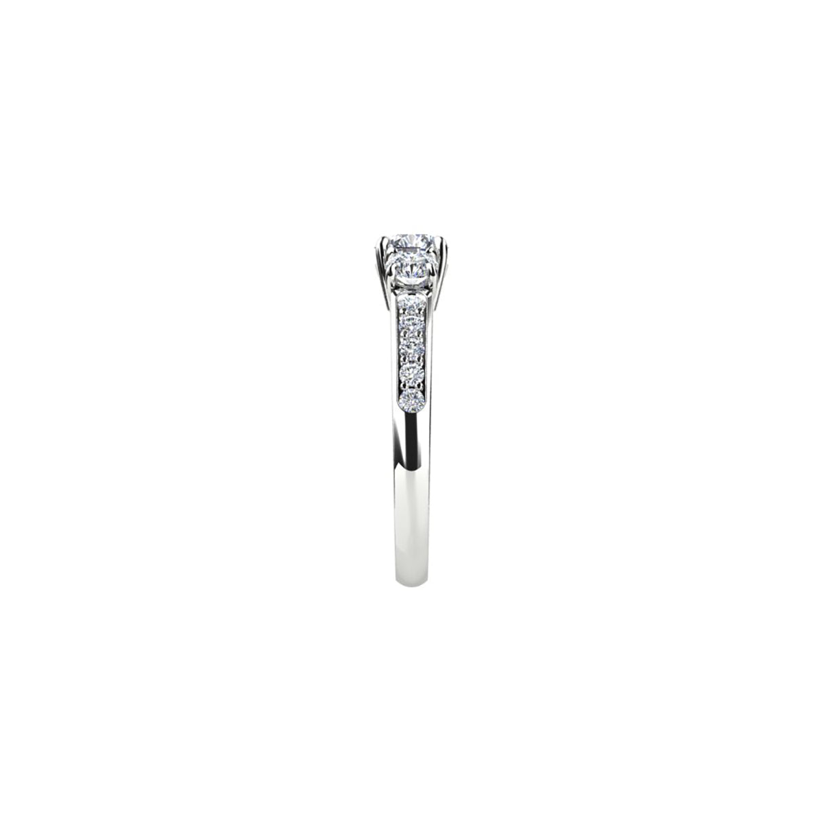 18ct White Gold Diamond Engagement Ring
