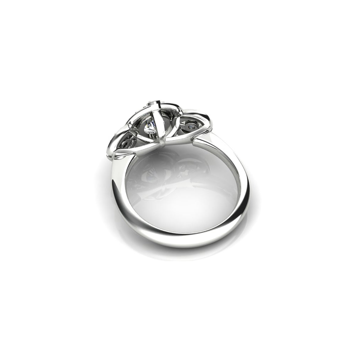 18ct White Gold Diamond Engagement Ring
