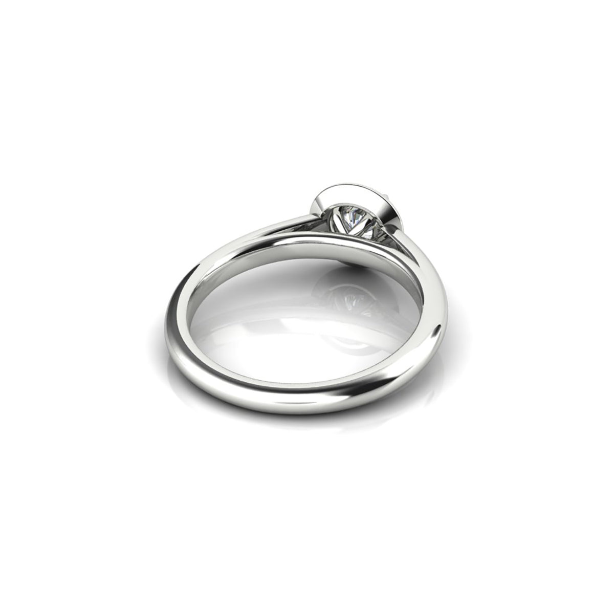 18ct White Gold Diamond Halo Engagement Ring