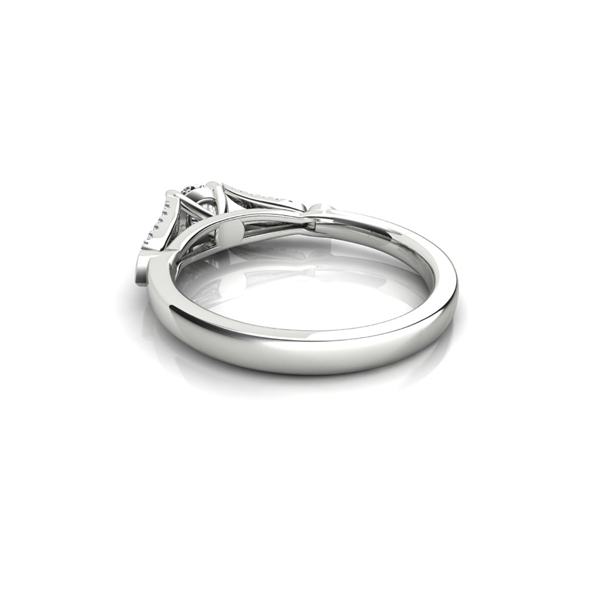 18ct White Gold Diamond Solitaire Engagement Ring