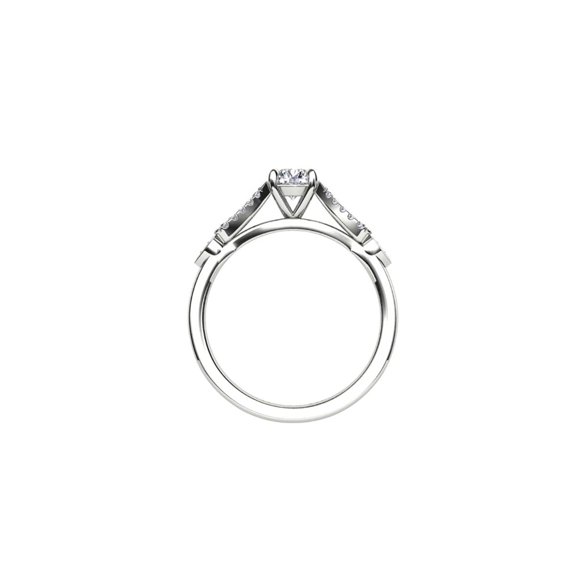 18ct White Gold Diamond Solitaire Engagement Ring