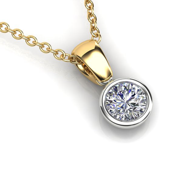 18ct Yellow Gold Diamond Pendant