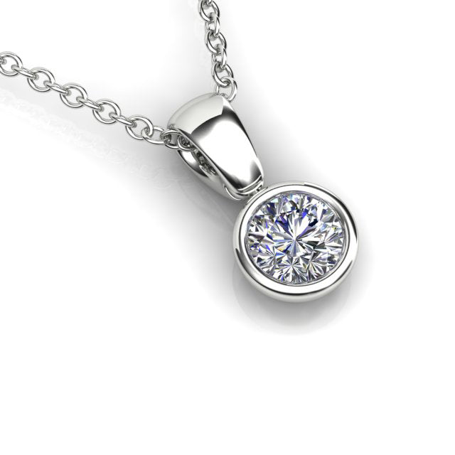 18ct White Gold Diamond Pendant
