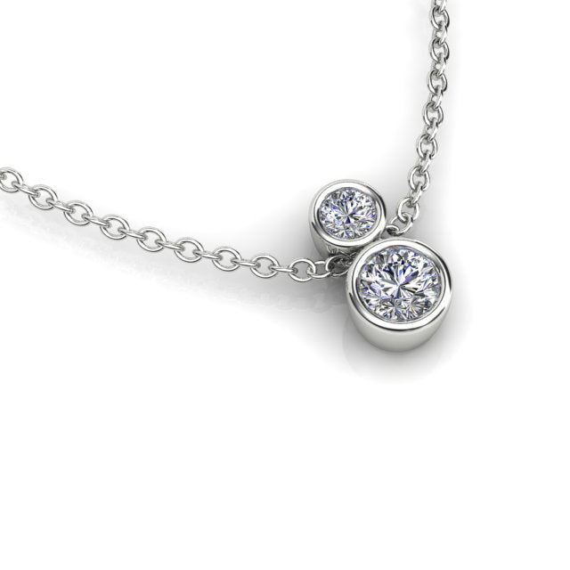 18ct White Gold Diamond Pendant