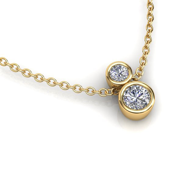 18ct Yellow Gold Diamond Pendant