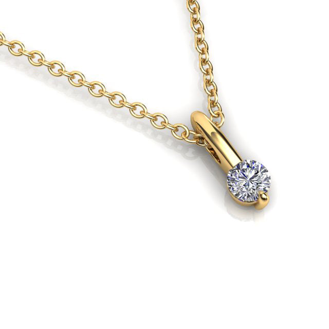 18ct Yellow Gold Diamond Pendant