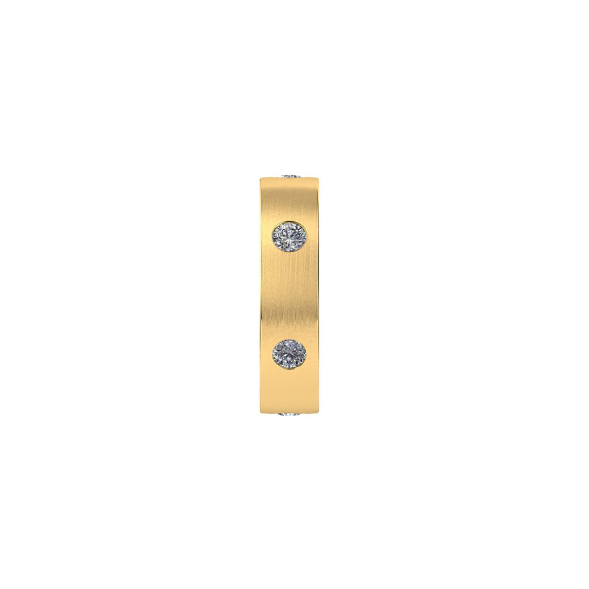 18ct Yellow Gold Diamond Wedding Band
