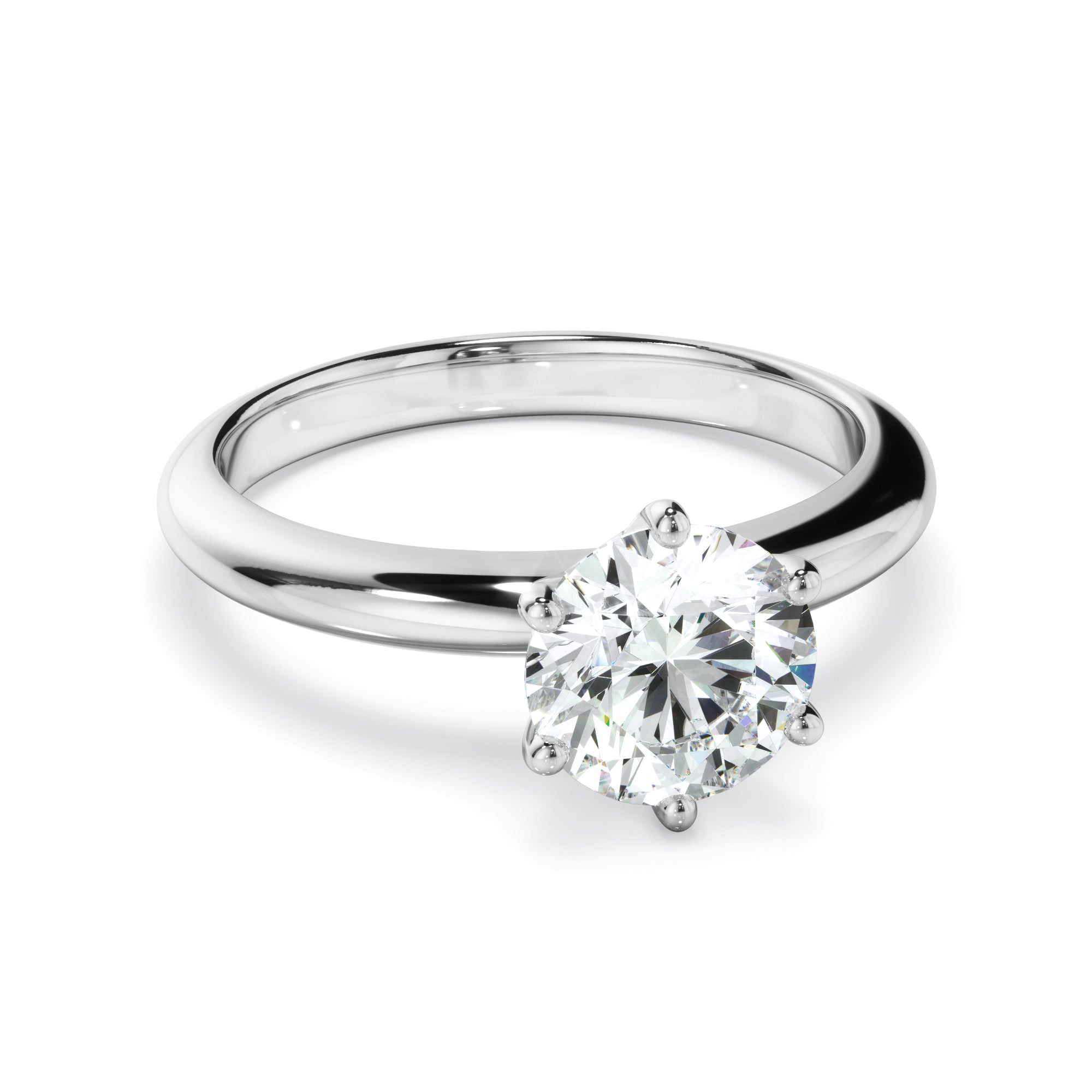 1.50ct Round Brilliant Cut Lab Grown Diamond Engagement Ring