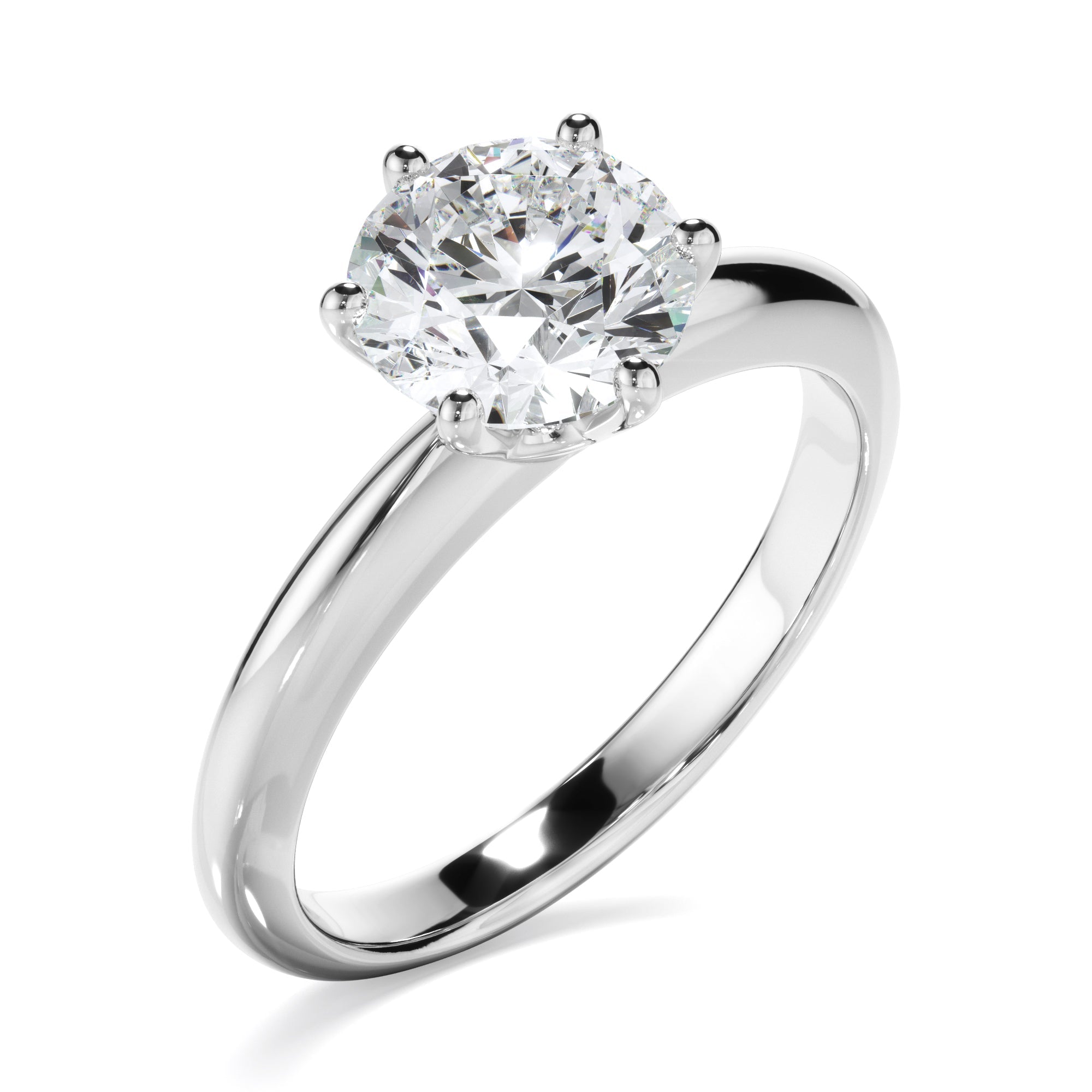 1.50ct Round Brilliant Cut Lab Grown Diamond Engagement Ring