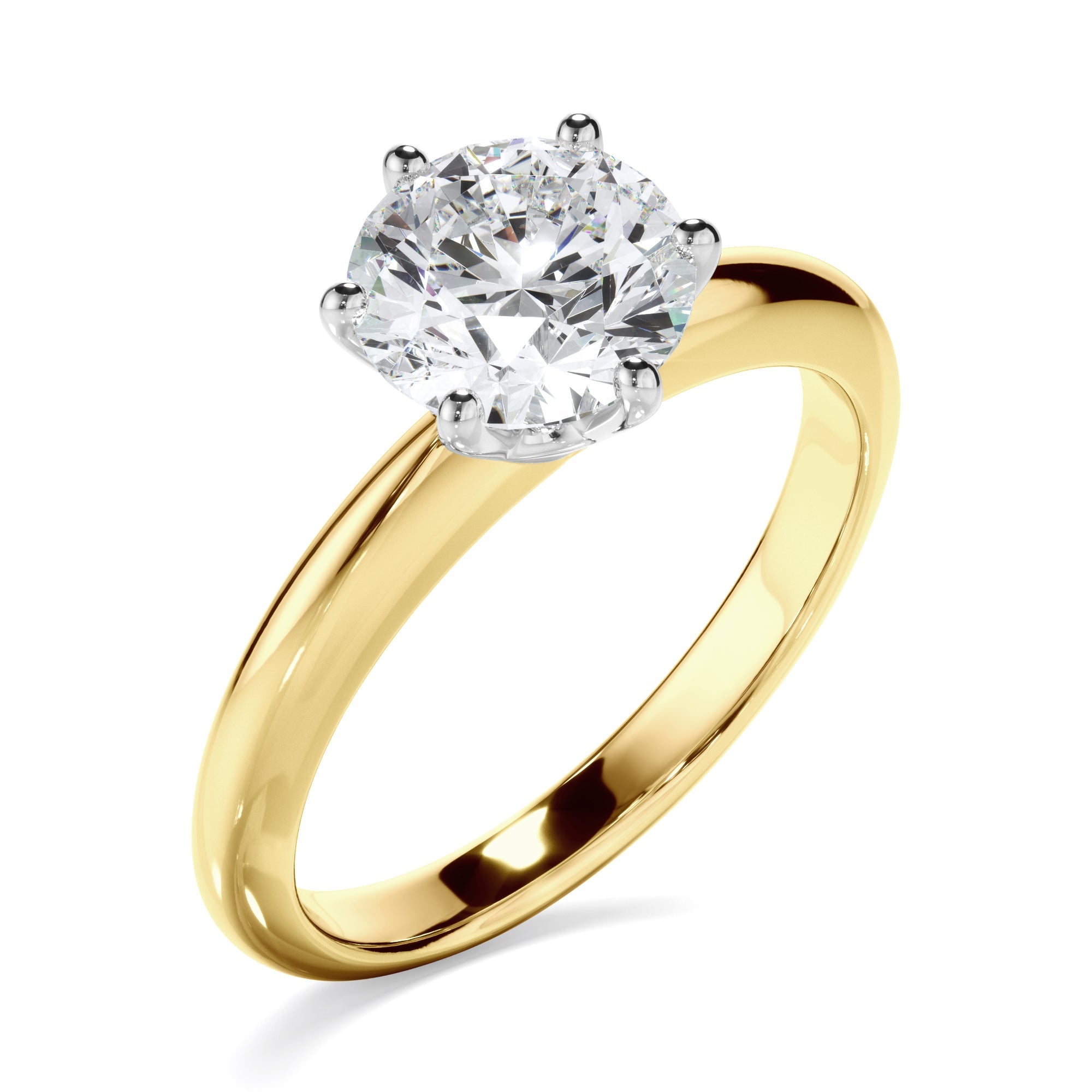 1.50ct Round Brilliant Cut Lab Grown Diamond Engagement Ring