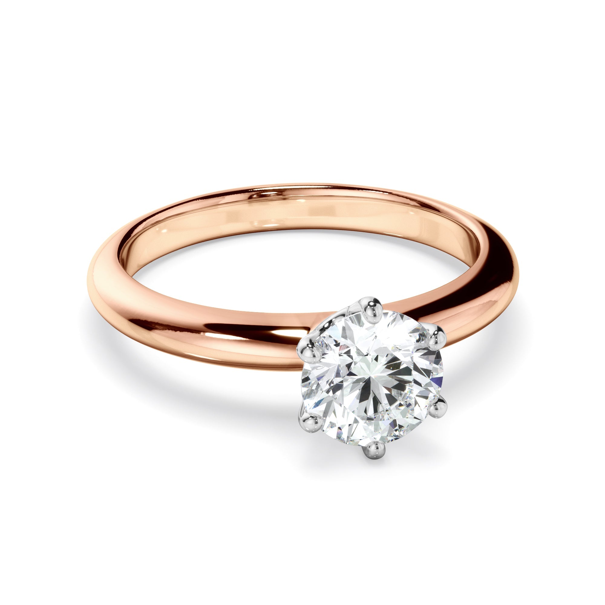1ct Round Brilliant Cut Lab Grown Diamond Engagement Ring