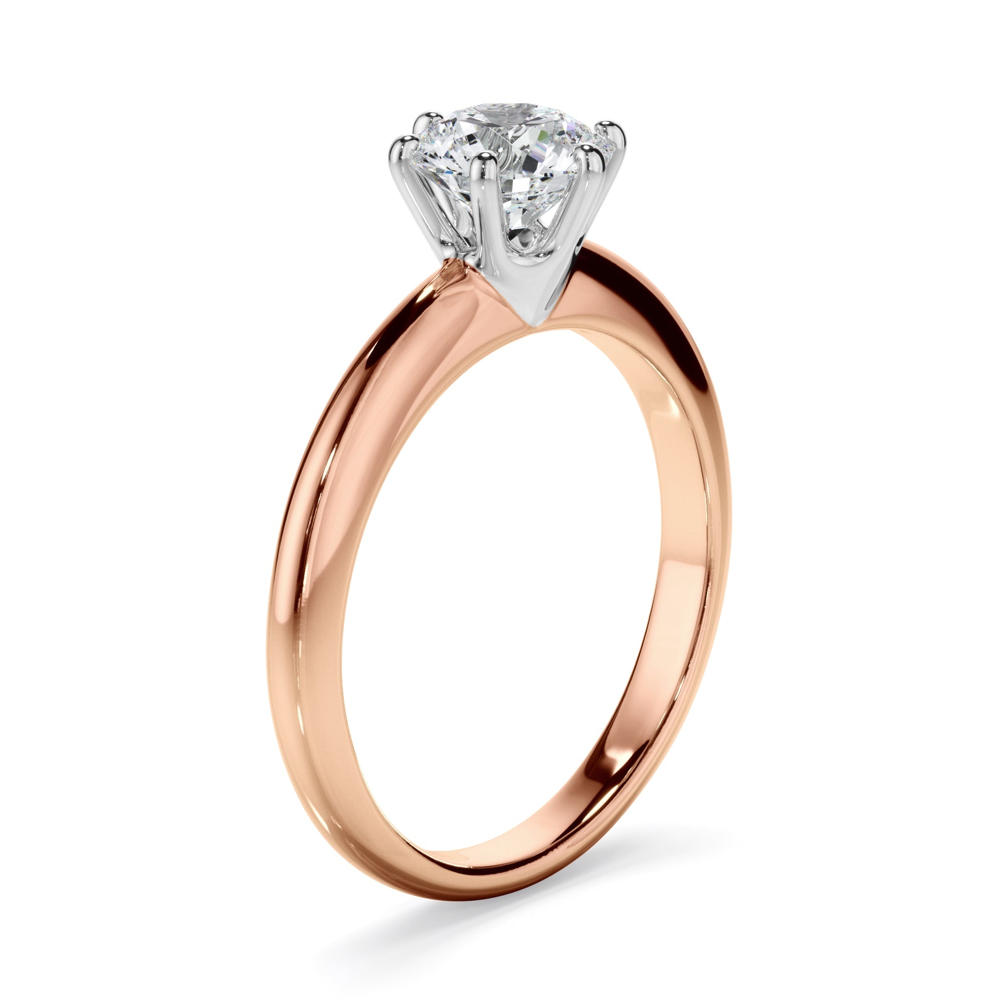 1ct Round Brilliant Cut Lab Grown Diamond Engagement Ring