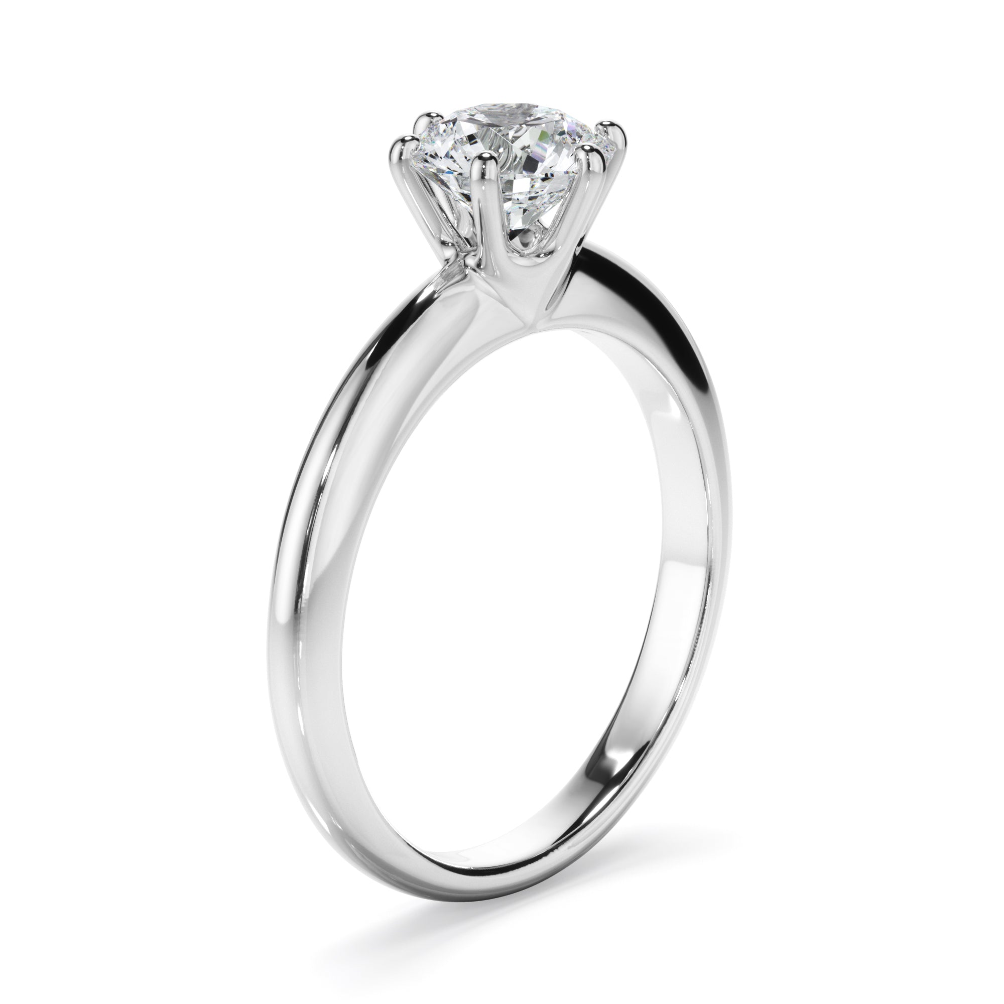 1ct Round Brilliant Cut Lab Grown Diamond Engagement Ring