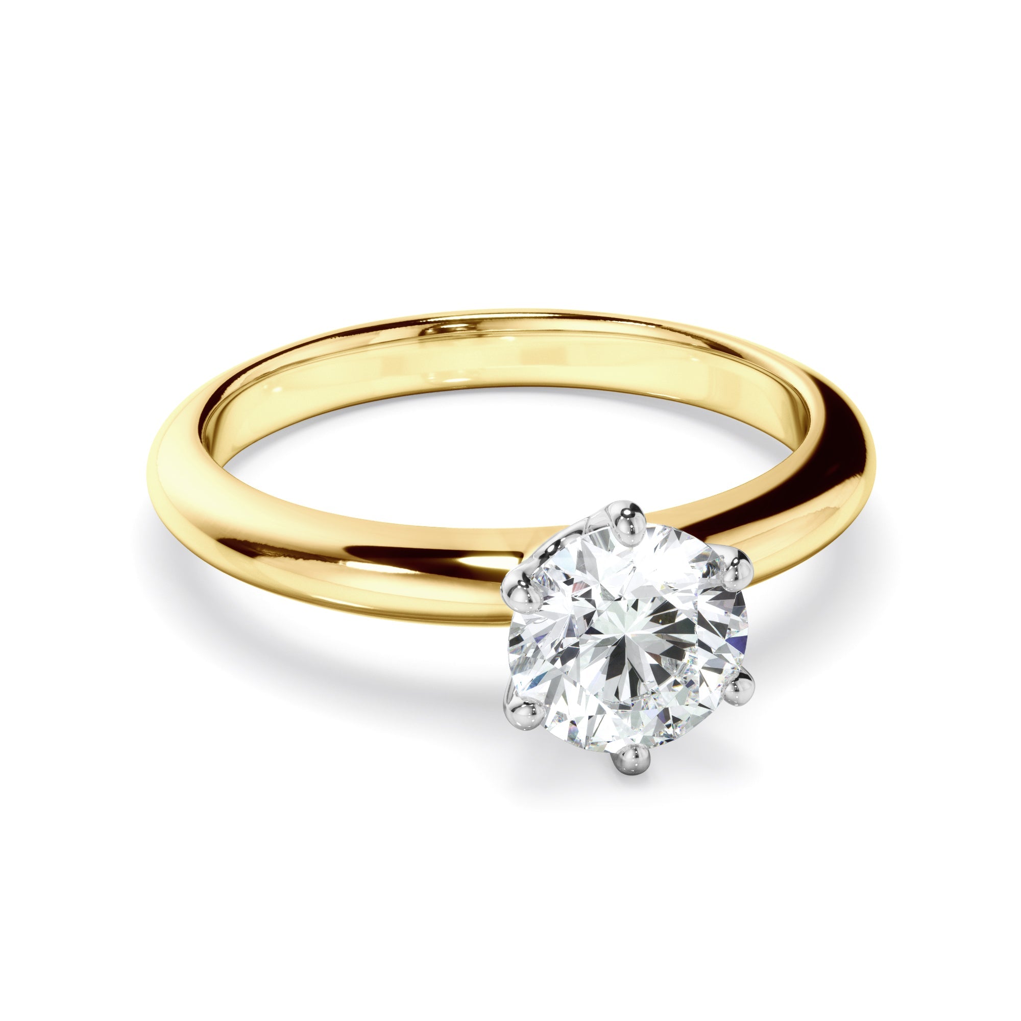 1ct Round Brilliant Cut Lab Grown Diamond Engagement Ring