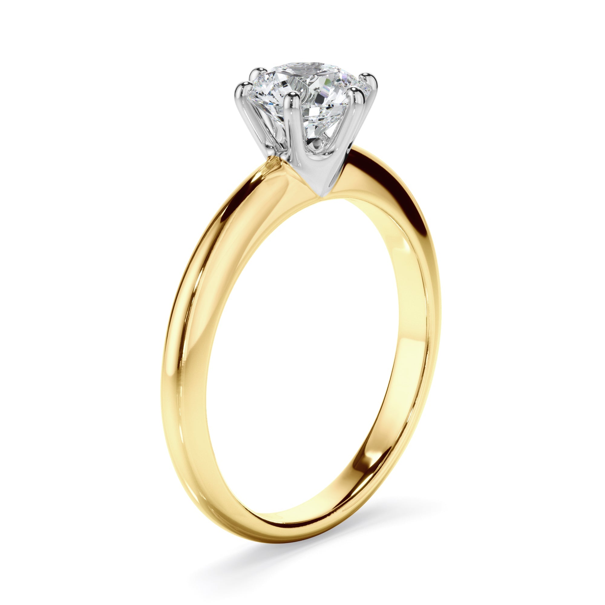 1ct Round Brilliant Cut Lab Grown Diamond Engagement Ring