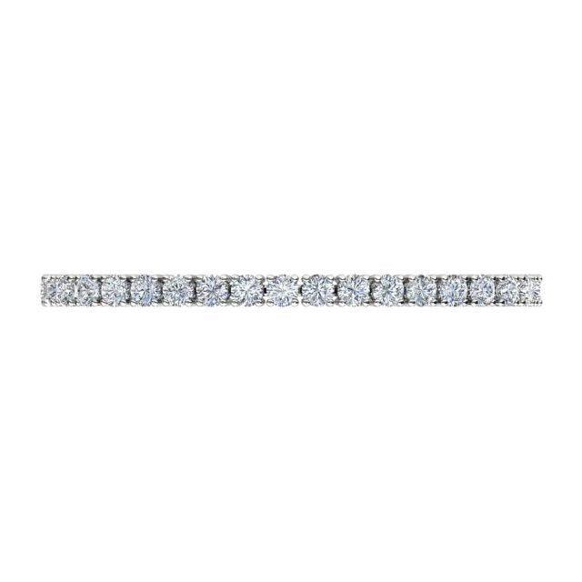 18ct White Gold 5.83ct 4-Claw Diamond Tennis Bracelet