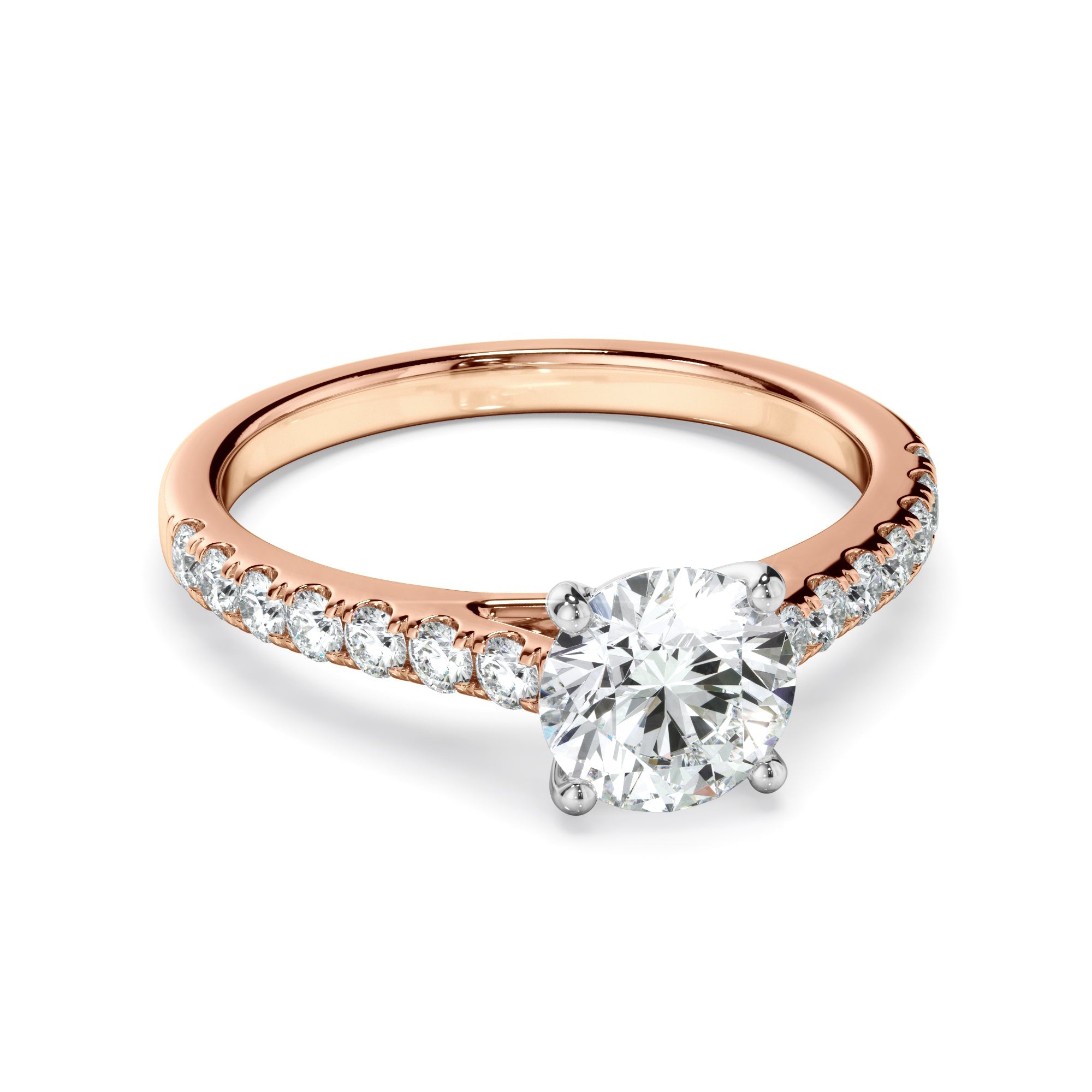 0.85ct Round Brilliant Cut Lab Grown Diamond Ring