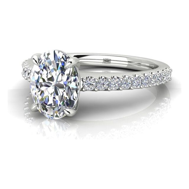 Platinum 1.20ct 4-Claw Diamond Engagement Ring