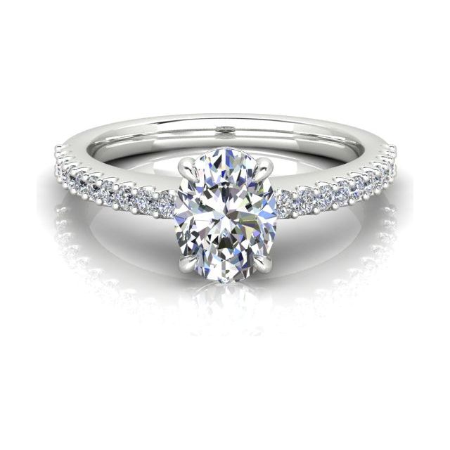 Platinum 1.20ct 4-Claw Diamond Engagement Ring