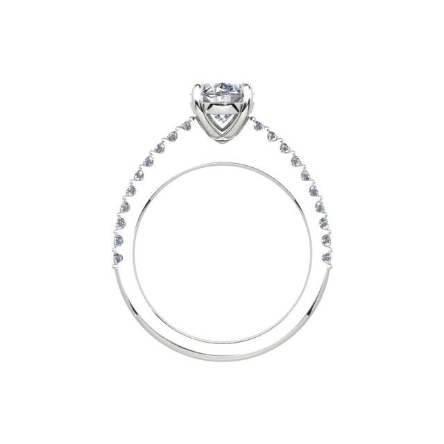 Platinum 1.20ct 4-Claw Diamond Engagement Ring