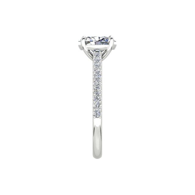 Platinum 1.20ct 4-Claw Diamond Engagement Ring