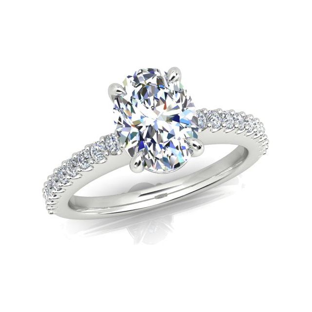 Platinum 1.20ct 4-Claw Diamond Engagement Ring