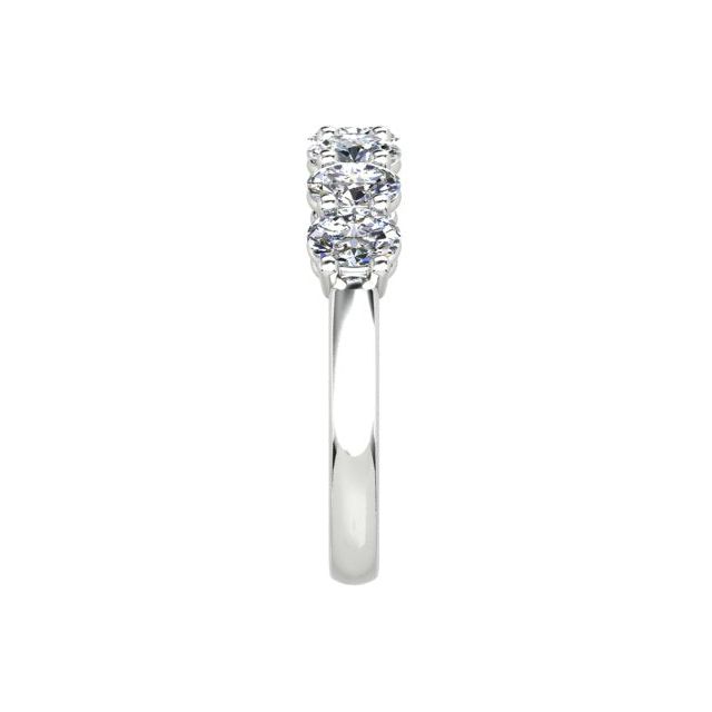 Platinum 1.05ct Oval Diamond Anniversary Ring
