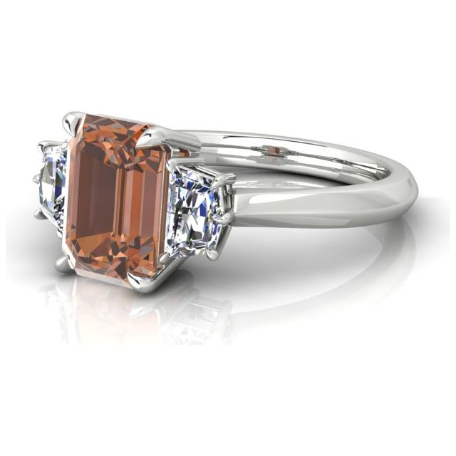 Platinum 2.22ct 4-Claw Argyle Origin Cognac Diamond Dress Ring