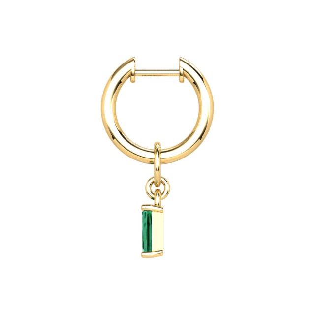 18ct Yellow Gold 0.86ct Emerald Drop Earrings