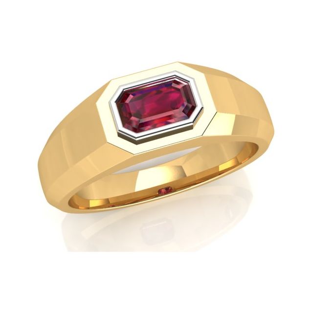 Ruby sale gents ring