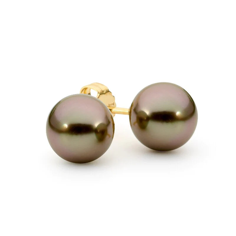 Classic Tahitian Pearl Stud Earrings