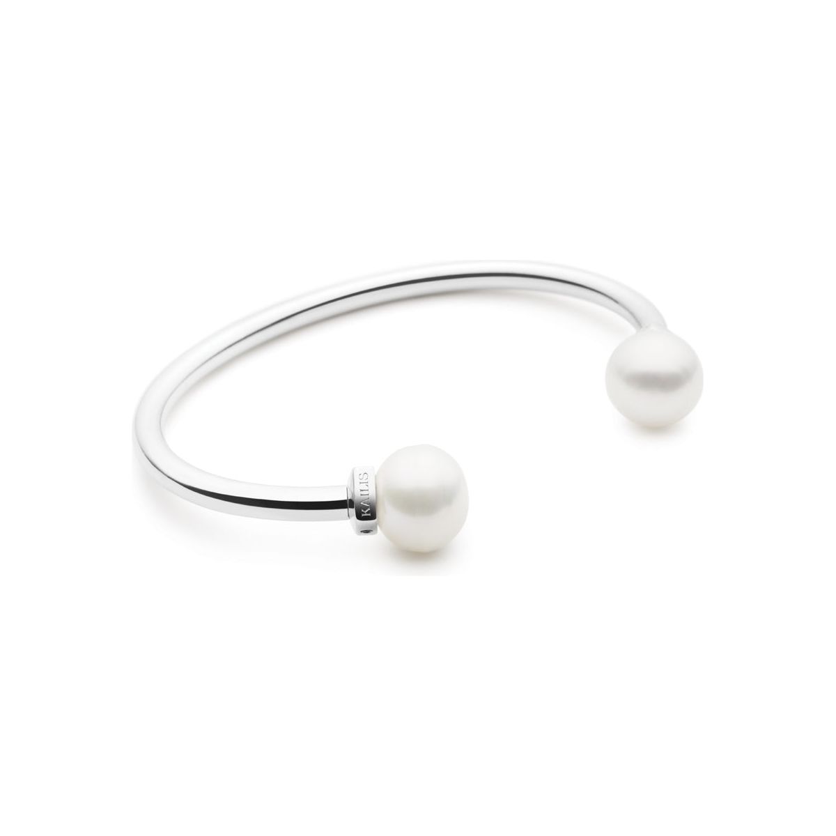 Kailis Sterling Silver Twin Pearl Cuff