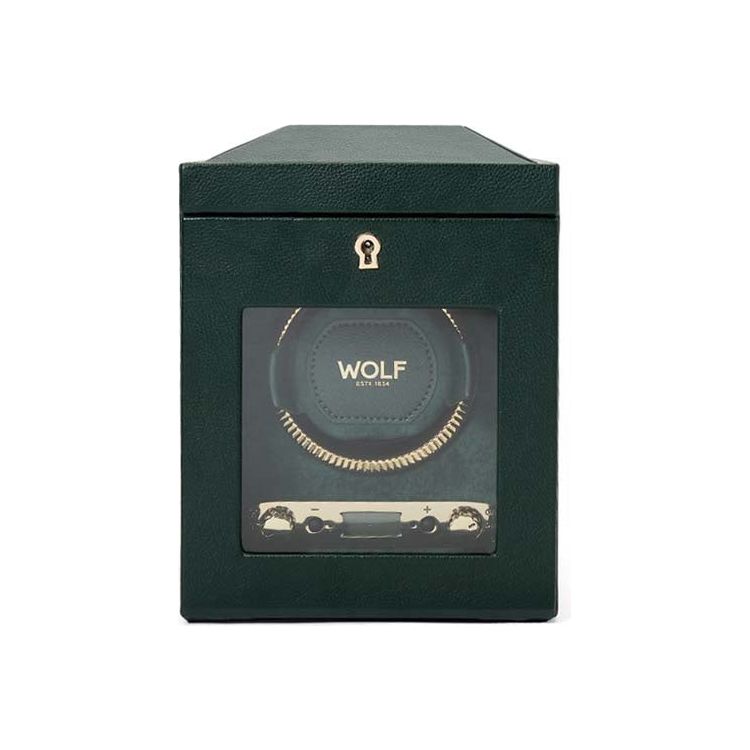 Wolf British Racing Single Watch Winder Green