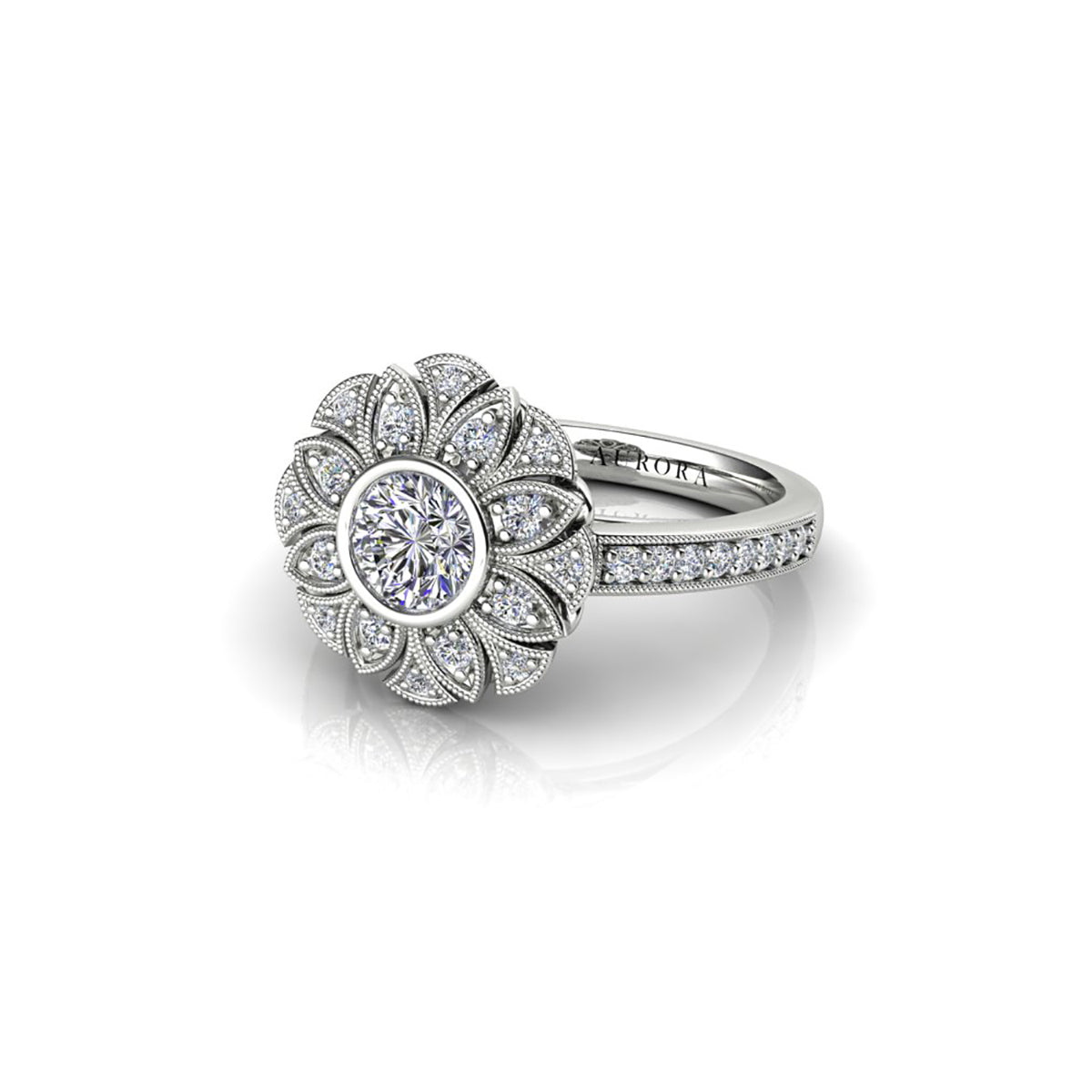 18ct White Gold Diamond Ring