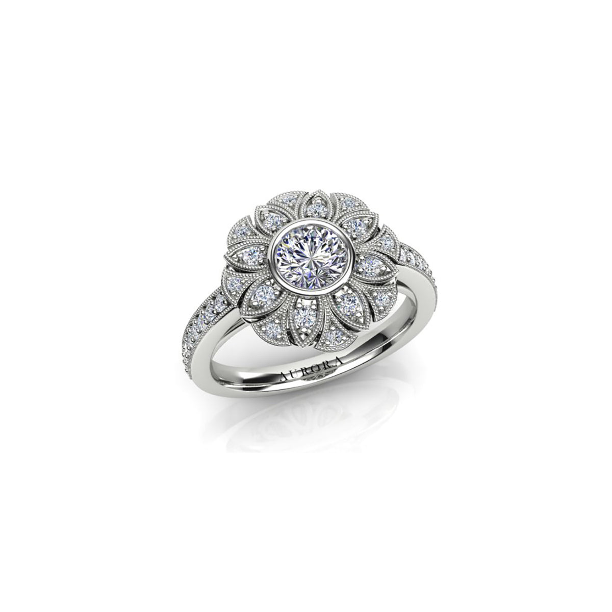 18ct White Gold Diamond Ring