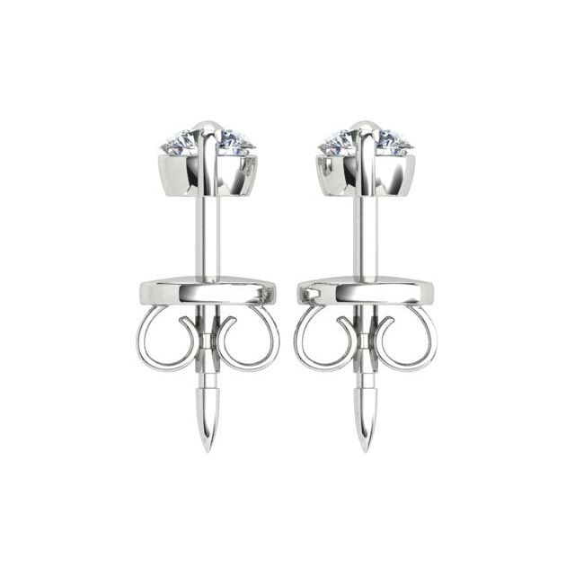 18ct White Gold 0.50ct Diamond Set Stud Earrings