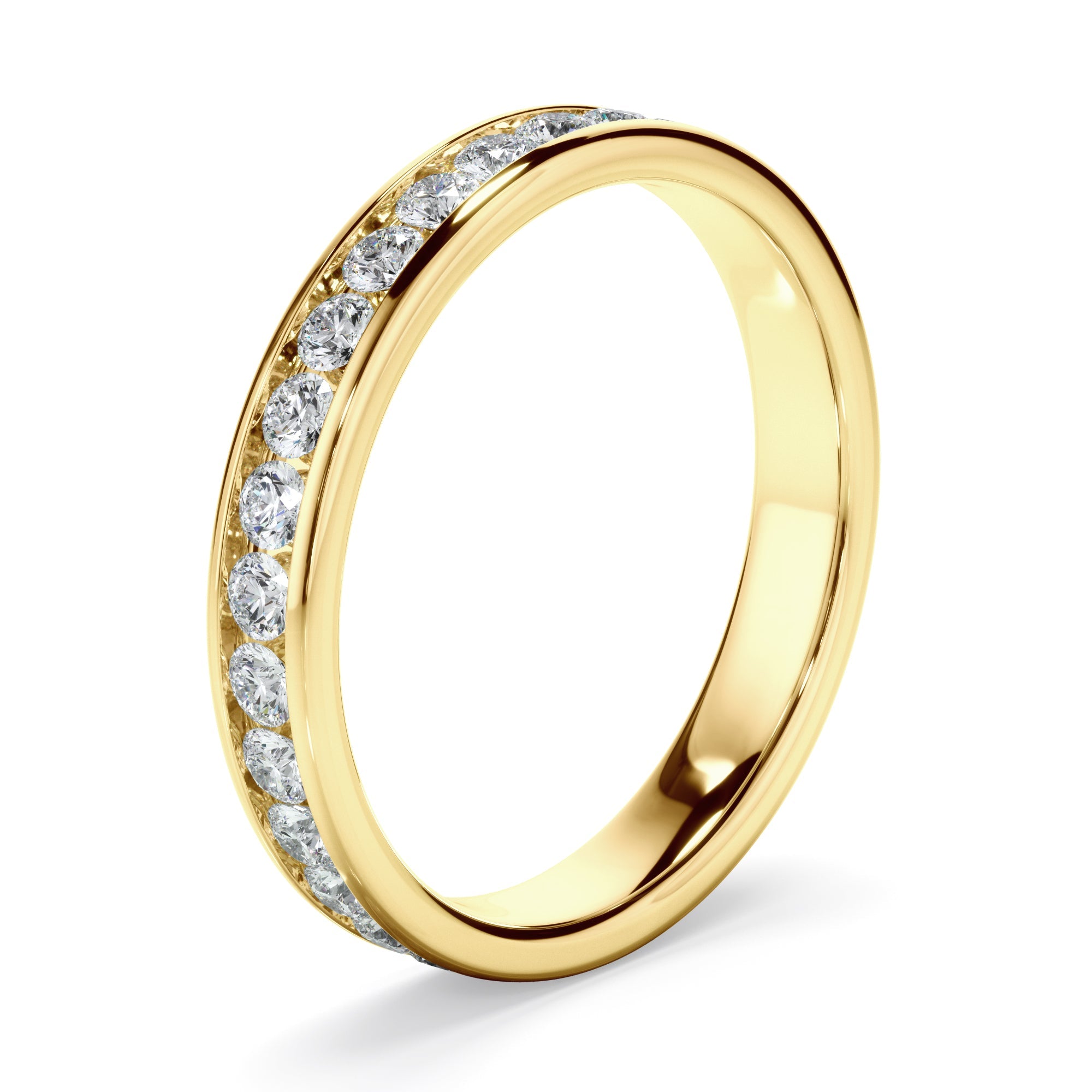 Diamond Channel Set Eternity Wedding Ring