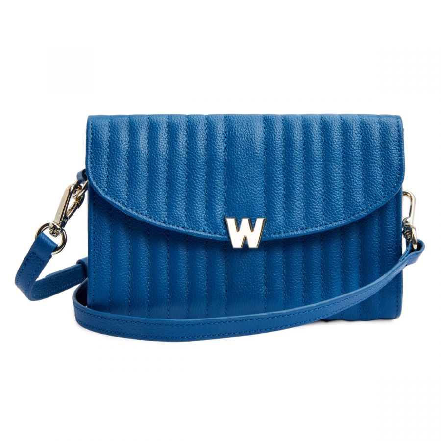 Wolf Mimi Crossbody Bag with Wristlet Blue
