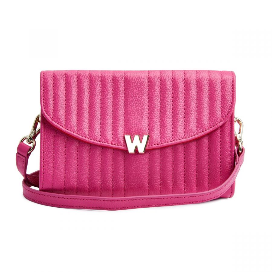 Wolf Mimi Crossbody Bag with Wristlet Pink