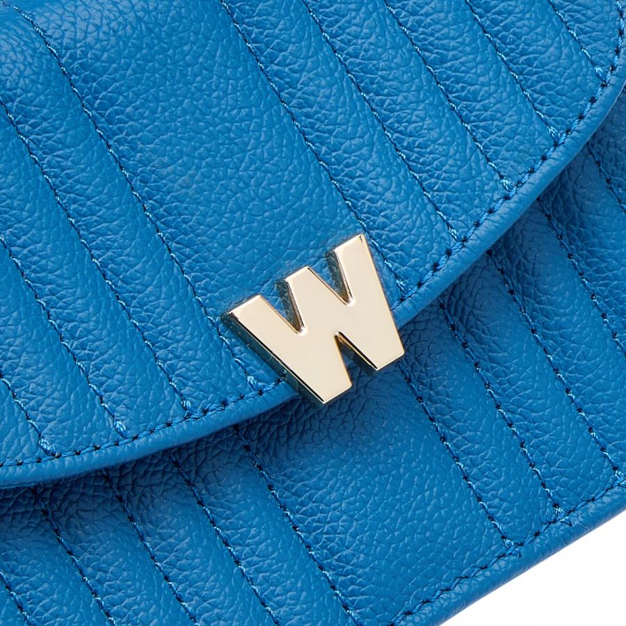 Wolf Mimi Mini Bag with Wristlet & Lanyard Blue