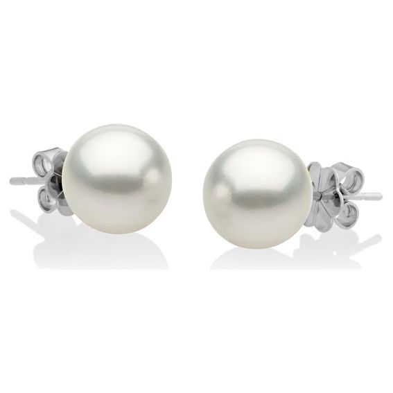 AUTORE 18ct White Gold Stud Earrings